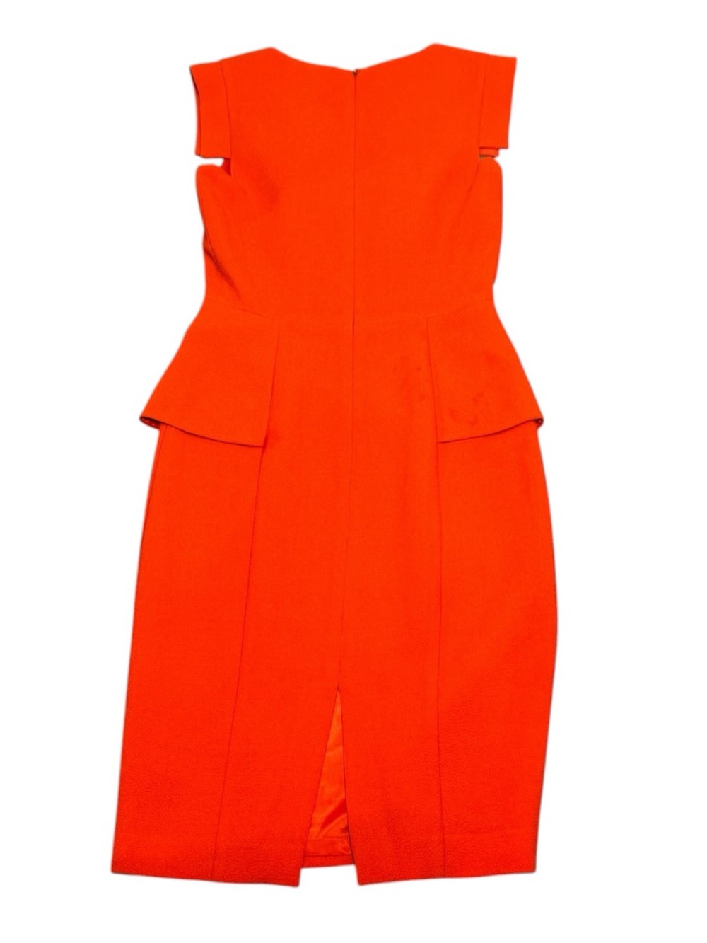 Black Halo Keyton Peplum Dress Orange Blossom 4 - Picture 8 of 10